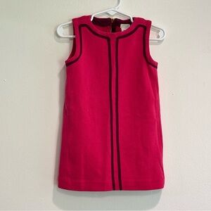 Crewcuts girls dress 2T pink contrast trim shift dress